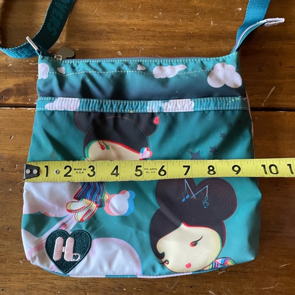 Harajuku Lovers Crossbody Handbag Bag Purse Gwen Stefani Adjustable Pockets - Picture 5 of 9